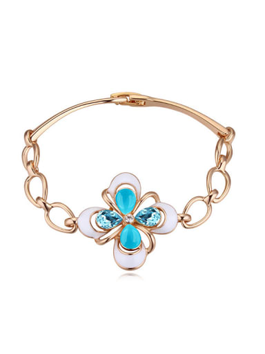 Fashion austrian Crystals Flower Alloy Bracelet