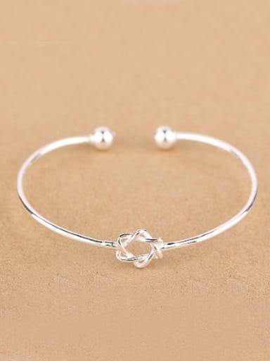 Simple Six-pointed Star Opening Bangle