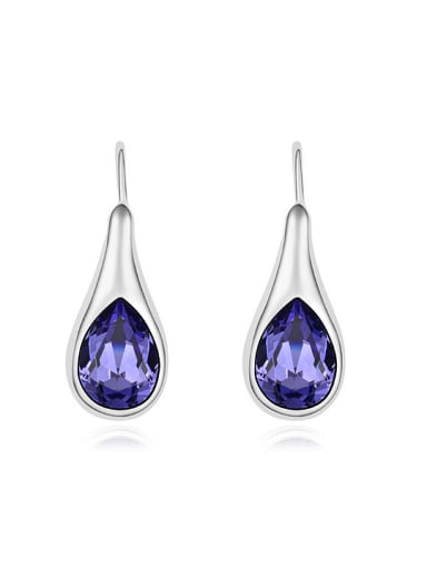 Simple Water Drop austrian Crystals Alloy Stud Earrings
