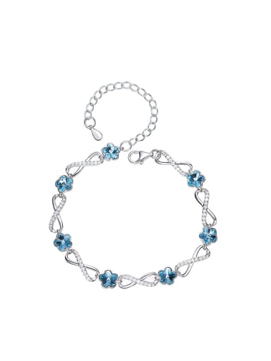 Fashion Flowery austrian Crystals Zircon Bracelet