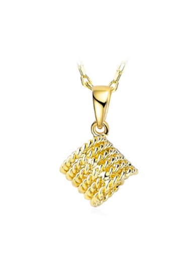 Exquisite 18K Gold Plated Geometric Shaped Necklace