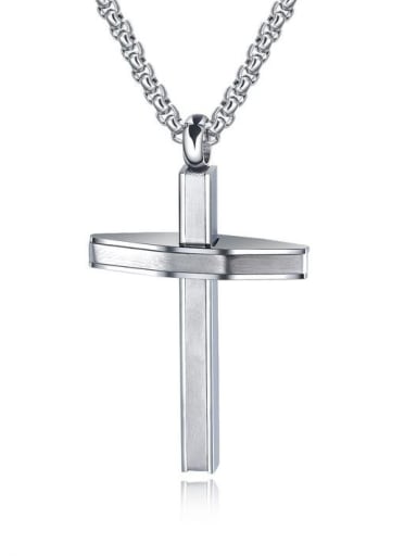 Stainless Steel With Classic Cross Pendants