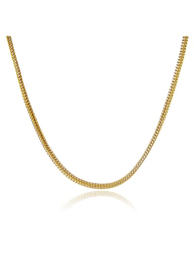 Women Exquisite 24K Gold Plated Geometric Shaped Necklace
