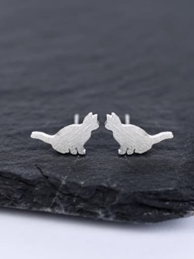 Tiny Sitting Cat Stud Earrings