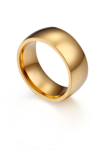 Stainless Steel With Gold Plated Trendy Rings