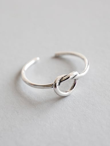 925 Sterling Silver With Antique Silver Plated Simplistic Irregular Rings
