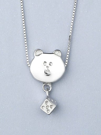 S925 Silver Bear Necklace