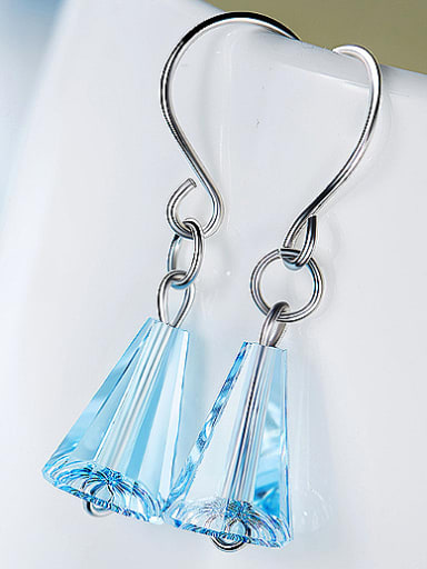 S925 Silver Crystal hook earring