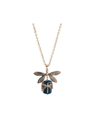 Lovely Dragonfly Resin Alloy Necklace