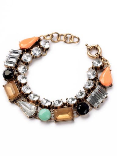 Colorful Artificial Stones Bracelet