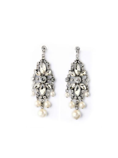 Exquisite Artificial Pearl Drop Cluster earring