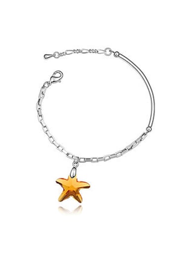custom Simple Star austrian Crystal Alloy Bracelet