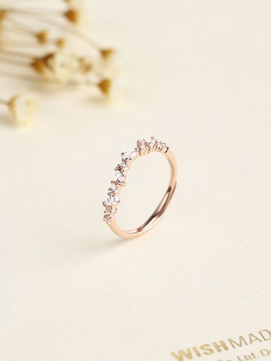 Rose Gold Plated Flower Ring