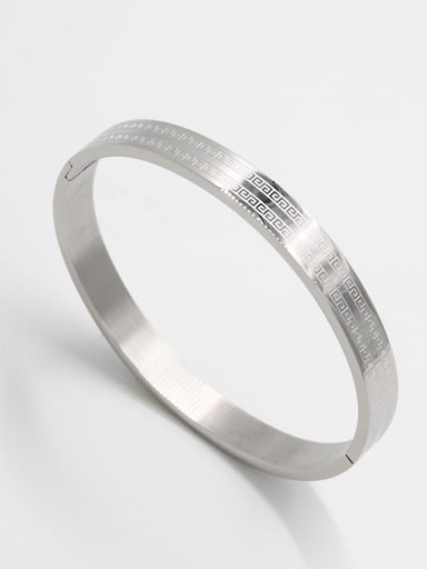 Model No A000043H-004 Blacksmith Made Stainless steel   Bangle   63MMX55MM