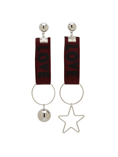 Zinc Alloy Star Rust Beautiful Drop drop Earring