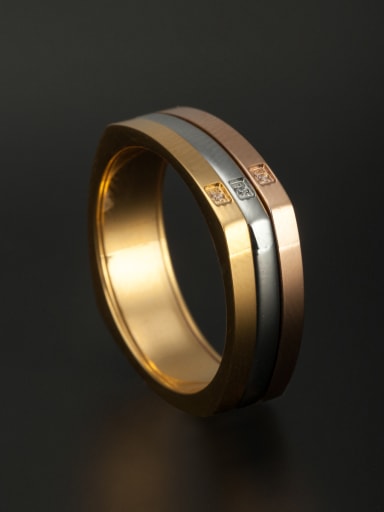 Stainless steel Multi-Color Rhinestone Beautiful Ring 6-9#