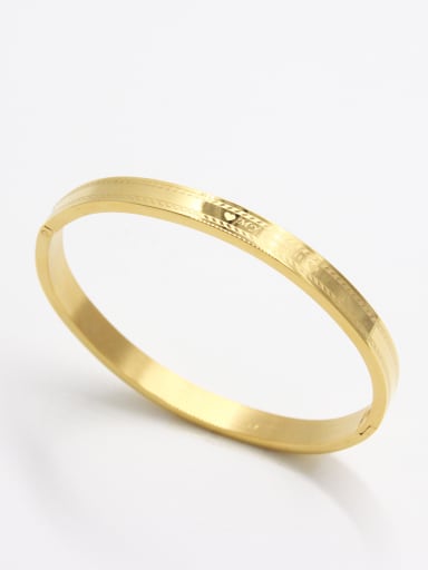 Personalized Stainless steel Gold   Bangle   59mmx50mm