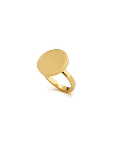 A Gold Plated Stainless steel Stylish  Signet Ring Of