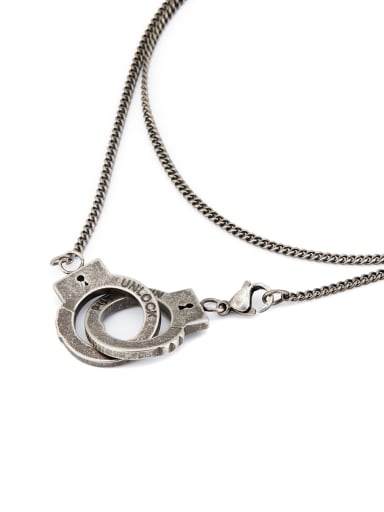 Personalized style with Silver-Plated Titanium necklace