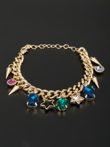 Gold Plated Star Zircon Bracelet