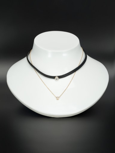 The new Gold Plated Zircon Choker with White