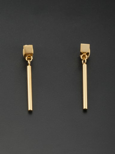 New design Stainless steel Square Drop drop Earring in Gold color