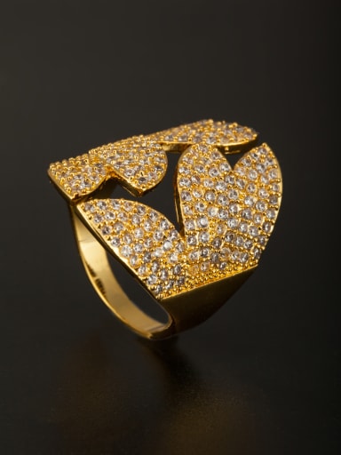 GODKI Luxury Women Wedding Dubai Model No AG043040R Fashion Gold Plated Copper Ring