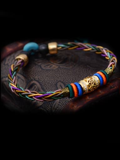 Personality Chinlon  Multicolor Bracelet