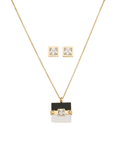 Gold Youself ! Gold Plated Stainless steel  2 Pieces Sets