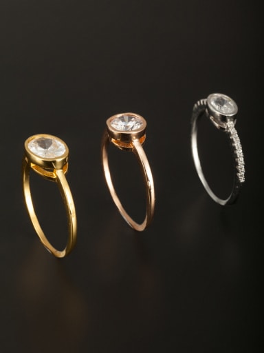 GODKI Luxury Women Wedding Dubai Custom White Ring with Copper  Combination of the ring
