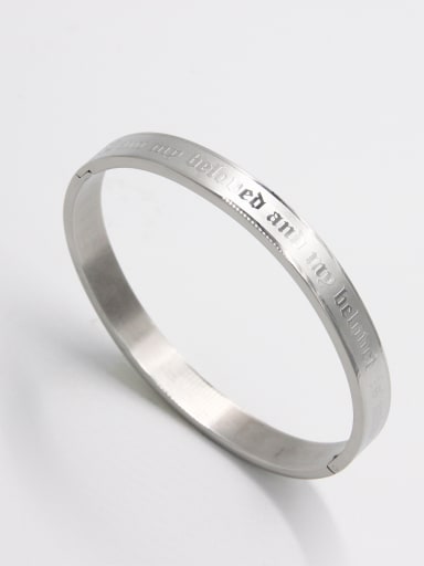 A Stainless steel Stylish   Bangle Of    63MMX55MM