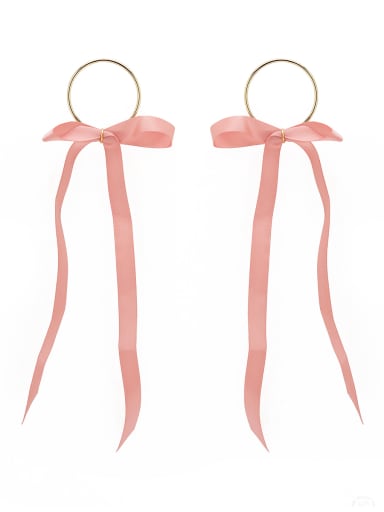 Mother's Initial Pink Drop drop Earring with Statement