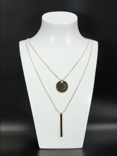 Round style with Gold Plated Necklace