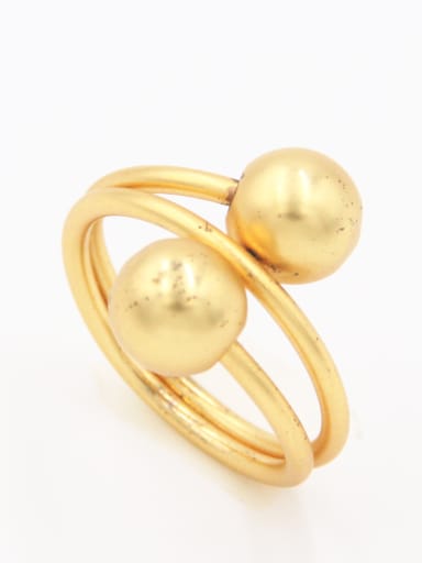 Custom  Round Stacking Ring with Gold Plated
