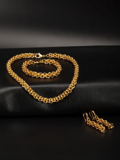 The new Gold Plated Zinc Alloy Statement 4 Pieces Set with