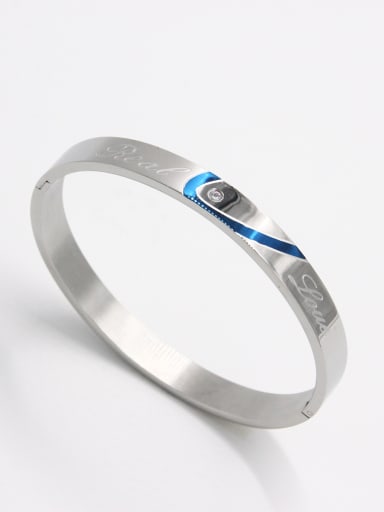 A Stainless steel Stylish  Zircon Bangle Of    63MMX55MM