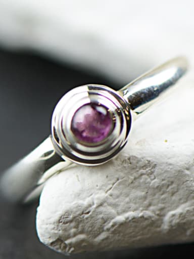 New design Silver Gemstone Band band ring in color