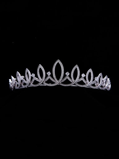 Model No TR15020 style with Platinum Plated Zircon Wedding Crown