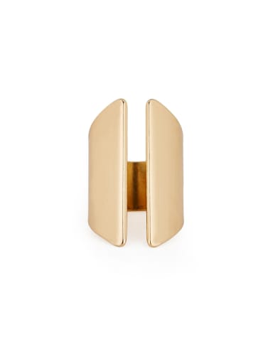 Gold Band band ring with Gold Plated Zinc Alloy