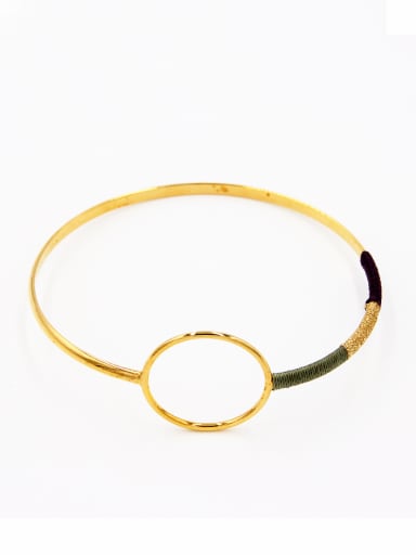 Round style with Gold Plated  Bangle