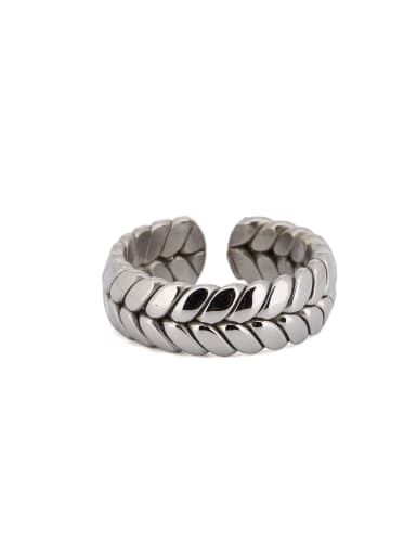 New design Silver-Plated Titanium Personalized Band band ring in Silver color