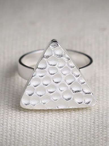 Silver Triangle Youself ! Silver  Band band ring