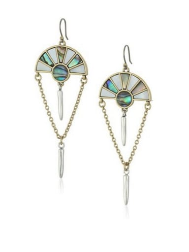 Gold Plated Zinc Alloy Personalized Shell Drop drop Earring