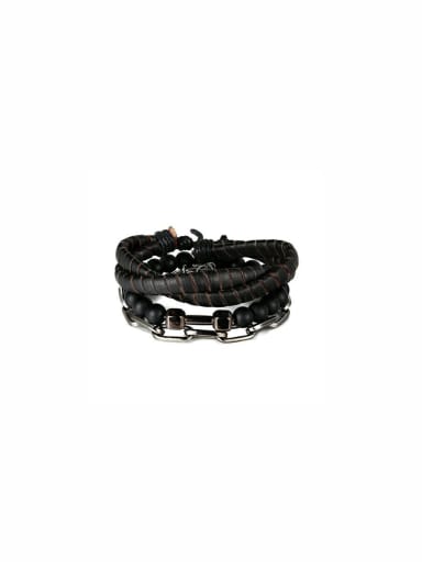Model No 1000000590 Charm Beads Black Bracelet