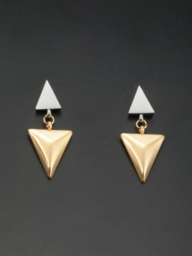 Personalized Stainless steel Multicolor Triangle Drop drop Earring