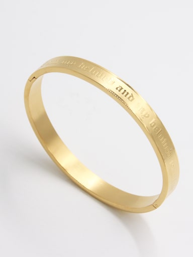 The new  Stainless steel   Bangle with Gold     63MMX55MM