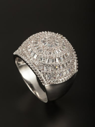GODKI Luxury Women Wedding Dubai A Platinum Plated Copper Stylish Zircon Ring Of