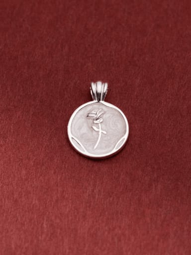 Flower 925 Sterling Silver Minimalist Pendant