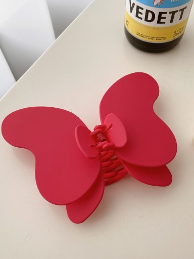 Carmine 15cm Alloy Resin Minimalist Butterfly Multi Color Jaw Hair Claw
