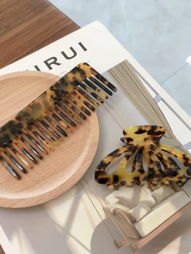 Cellulose Acetate Vintage Comb hairpin two-piece set